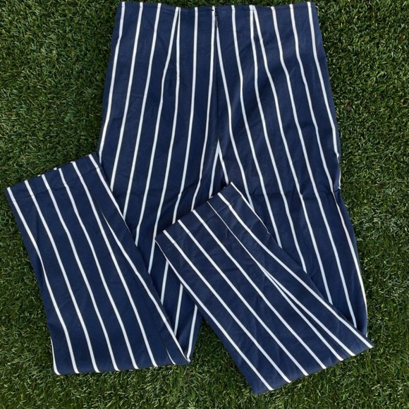 Reformation Navy & White Striped Pants - Picture 4 of 4